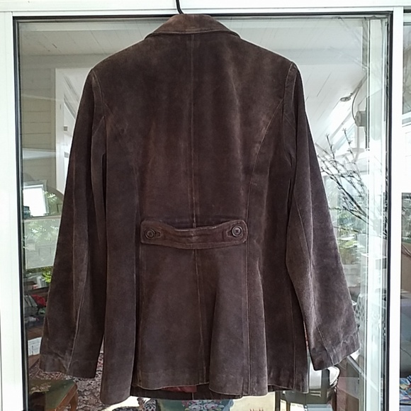 Danier chocolate suede jacket - Picture 3 of 7